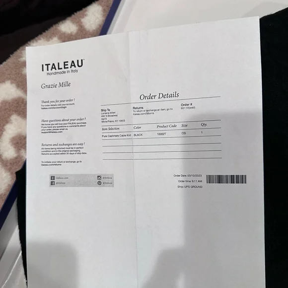 Pure Cashmere Cable Knit Poncho - Picture 8 of 11